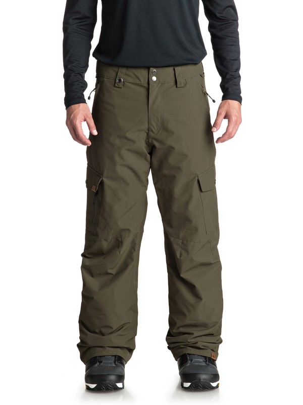 quiksilver, Porter Snow Pants, GRAPE LEAF (cre0) 0 Porter Snow Pants Brown EQYTP03087 Quiksilver