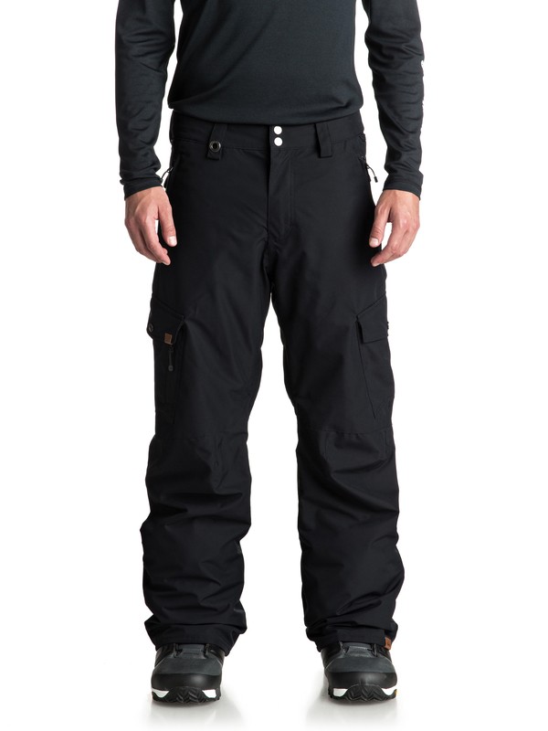 quiksilver, Porter Snow Pants, BLACK (kvj0) 0 Porter Snow Pants Black EQYTP03087 Quiksilver