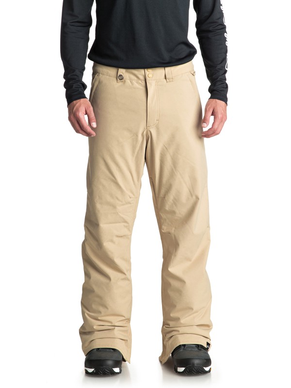 quiksilver, Estate Snow Pants, MOJAVE DESERT (tgl0) 0 Estate Snow Pants Beige EQYTP03088 Quiksilver
