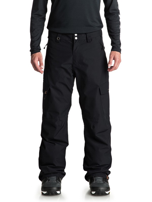 quiksilver, Porter Shell Snow Pants, BLACK (kvj0) 0 Porter Shell Snow Pants Black EQYTP03097 Quiksilver