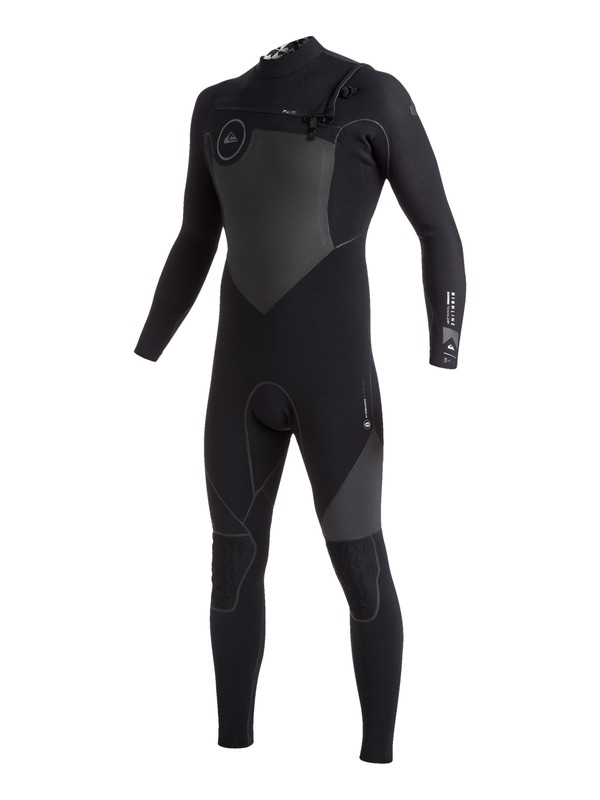 quiksilver, Highline 2X Bonded 4.5/4mm - Combinaison de surf intégrale zip poitrine, ANTHRACITE (kvj0) 0 Highline 2X Bonded 4.5/4mm - Combinaison de surf intégrale zip poitrine EQYW103013 Quiksilver