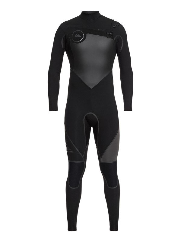 quiksilver, 3/2mm Syncro Plus Chest Zip Wetsuit, BLACK/ BLACK/ JET BLACK (xkkk) 0 3/2mm Syncro Plus Chest Zip Wetsuit Black EQYW103040 Quiksilver