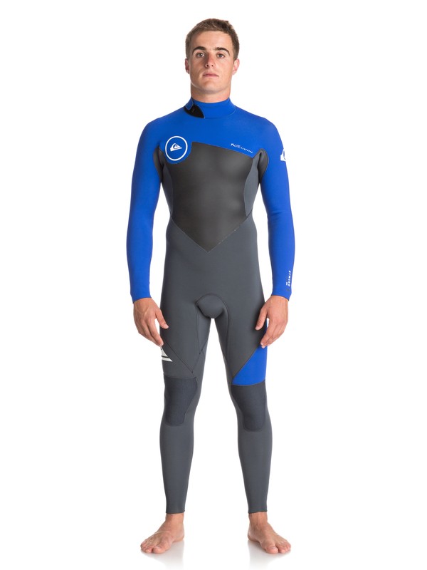 quiksilver, 4/3mm Syncro Series - Traje de surf GBS con cremallera trasera para Hombre, GUN METAL/ HV ROYAL/ WHITE (xkpw) 0 4/3mm Syncro Series - Traje de surf GBS con cremallera trasera para Hombre Negro EQYW103041 Quiksilver