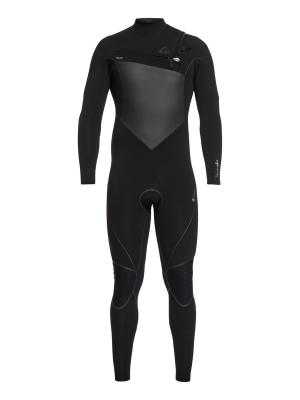 quiksilver, 4/3mm Highline Plus - Traje de surf con cremallera en el pecho para Hombre, BLACK (kvj0) 0 4/3mm Highline Plus - Traje de surf con cremallera en el pecho para Hombre Negro EQYW103059 Quiksilver