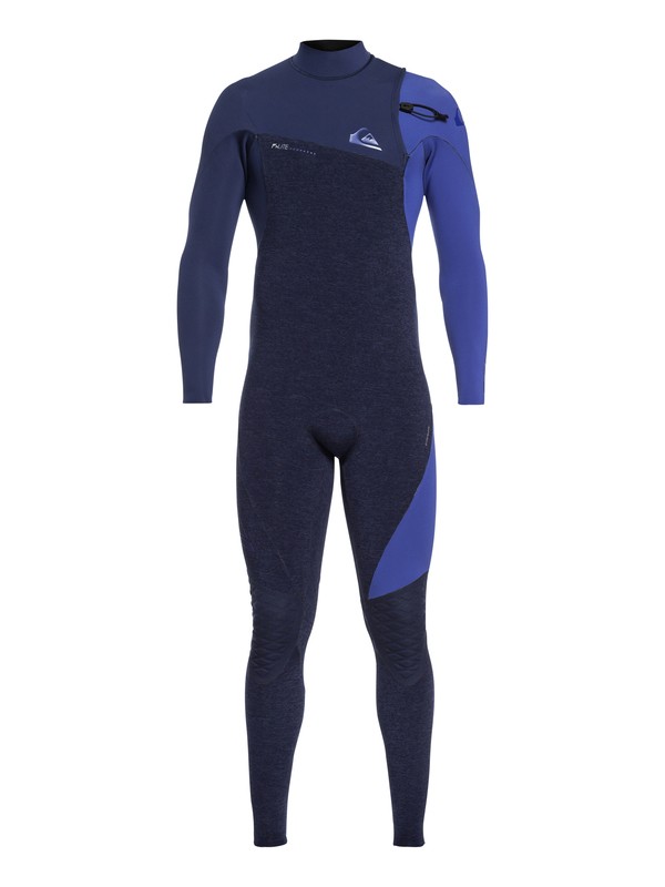 quiksilver, 3/2mm Highline Lite Zipperless Wetsuit, NAVY HEATHER/NAVY (xbkb) 0 3/2mm Highline Lite Zipperless Wetsuit Blue EQYW103062 Quiksilver
