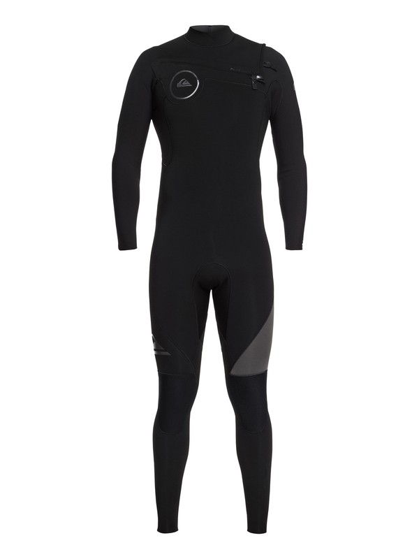 quiksilver, 5/4/3mm Syncro Series - Chest Zip GBS Wetsuit for Men, BLACK/ JET BLACK (xkkk) 0 5/4/3mm Syncro Series - Chest Zip GBS Wetsuit for Men Black EQYW103066 Quiksilver