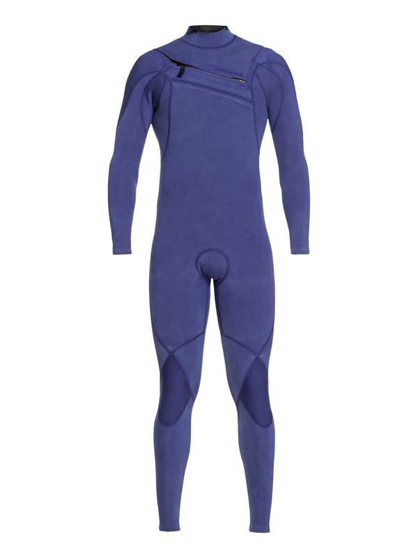 quiksilver, 3/2mm Highline Limited Monochrome - Combinaison zip poitrine pour Homme, NITE BLUE (byd0) 0 3/2mm Highline Limited Monochrome - Combinaison zip poitrine pour Homme Bleu EQYW103075 Quiksilver