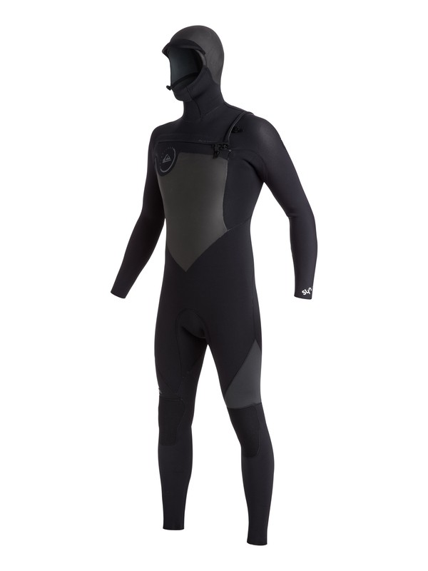 quiksilver, Syncro 5/4/3mm - Combinaison de surf intégrale à capuche zip poitrine, BLACK (kvj0) 0 Syncro 5/4/3mm - Combinaison de surf intégrale à capuche zip poitrine EQYW203003 Quiksilver