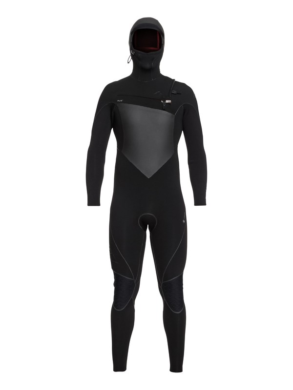 quiksilver, 6/5/4mm Highline Plus - Hooded Chest Zip Wetsuit, BLACK (kvj0) 0 6/5/4mm Highline Plus - Hooded Chest Zip Wetsuit Black EQYW203010 Quiksilver