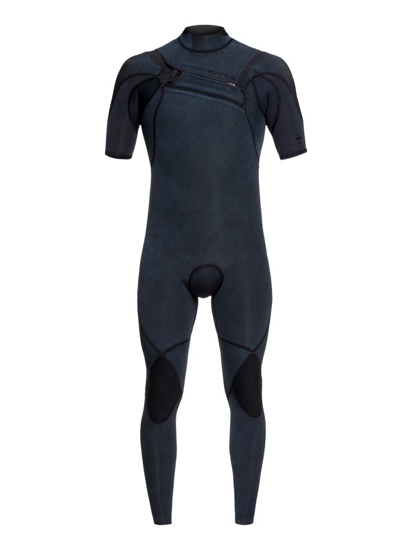 quiksilver, 2mm Quiksilver Originals Monochrome - Short Sleeve Chest Zip Wetsuit for Men, BLACK (kvj0) 0 2mm Quiksilver Originals Monochrome - Short Sleeve Chest Zip Wetsuit for Men Black EQYW303008 Quiksilver