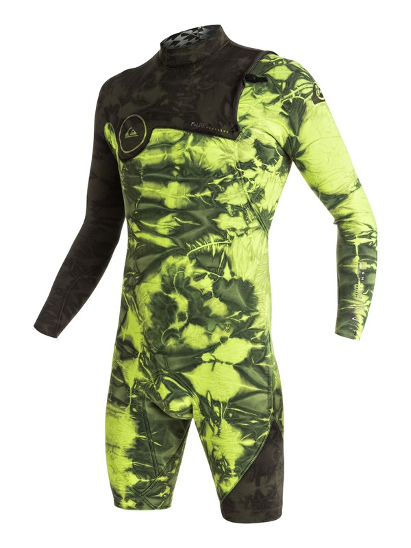 quiksilver, Highline Zipperless 2/2mm - Zipperless Langarm-Springsuit, GREEN FLASH (gjs0) 0 Highline Zipperless 2/2mm - Zipperless Langarm-Springsuit Grün EQYW403001 Quiksilver
