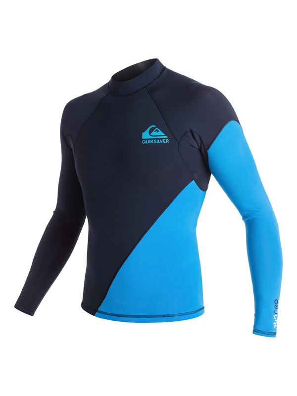 quiksilver, 1mm Syncro New Wave - Neo Top a maniche lunghe da Uomo, NAVY BLAZER (byj0) 0 1mm Syncro New Wave - Neo Top a maniche lunghe da Uomo Blue EQYW803004 Quiksilver