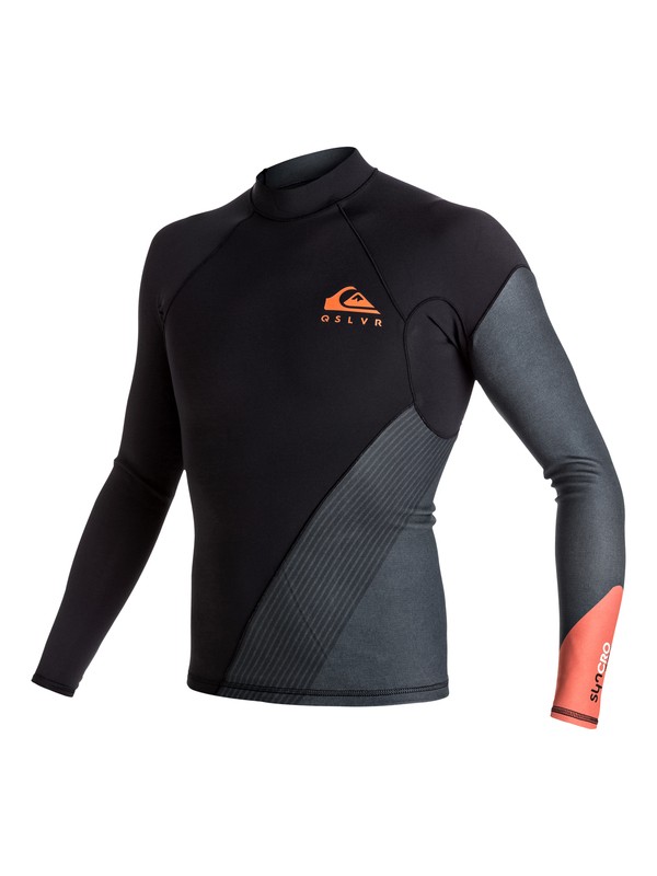 quiksilver, 1mm Syncro New Wave - Langärmeliges Neo-Top für Männer, FLAME (nmj0) 0 1mm Syncro New Wave - Langärmeliges Neo-Top für Männer Orange EQYW803004 Quiksilver