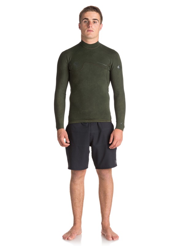 quiksilver, 1.5mm Quiksilver Originals Monochrome - Neopren-Top für Männer, DARK IVY (ctq0) 0 1.5mm Quiksilver Originals Monochrome - Neopren-Top für Männer Braun EQYW803010 Quiksilver