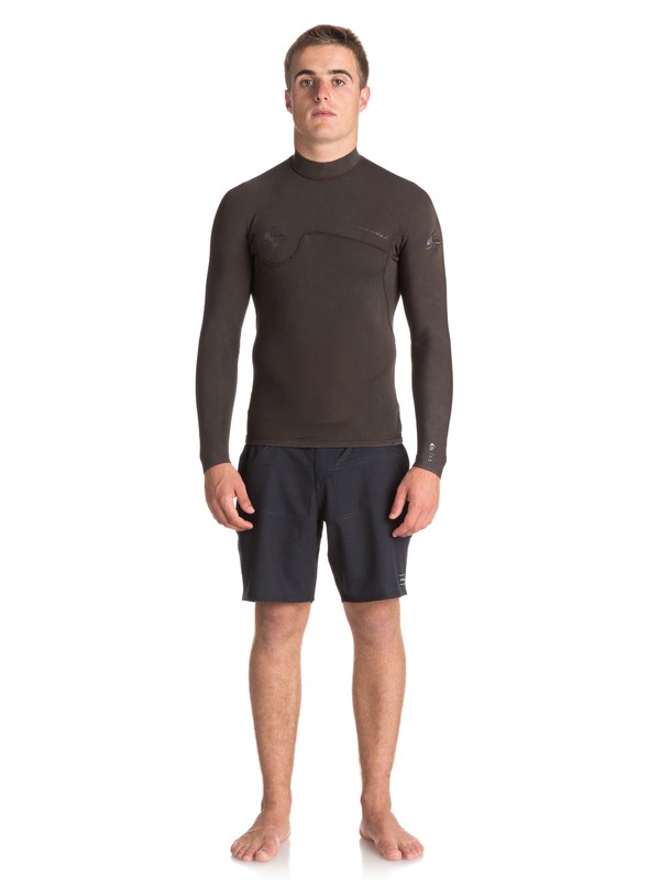 quiksilver, 1.5mm Quiksilver Originals Monochrome - Wetsuit Top for Men, SEAL BROWN (ktq0) 0 1.5mm Quiksilver Originals Monochrome - Wetsuit Top for Men Black EQYW803010 Quiksilver