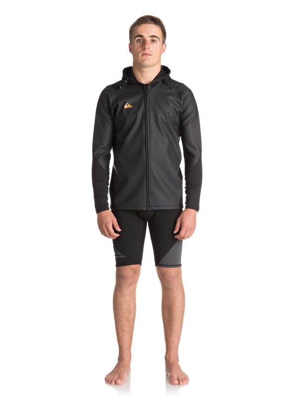 quiksilver, Waterman - Kapuzen-SUP-Jacke für Männer, BLACK (kvj0) 0 Waterman - Kapuzen-SUP-Jacke für Männer Schwarz EQYW803014 Quiksilver