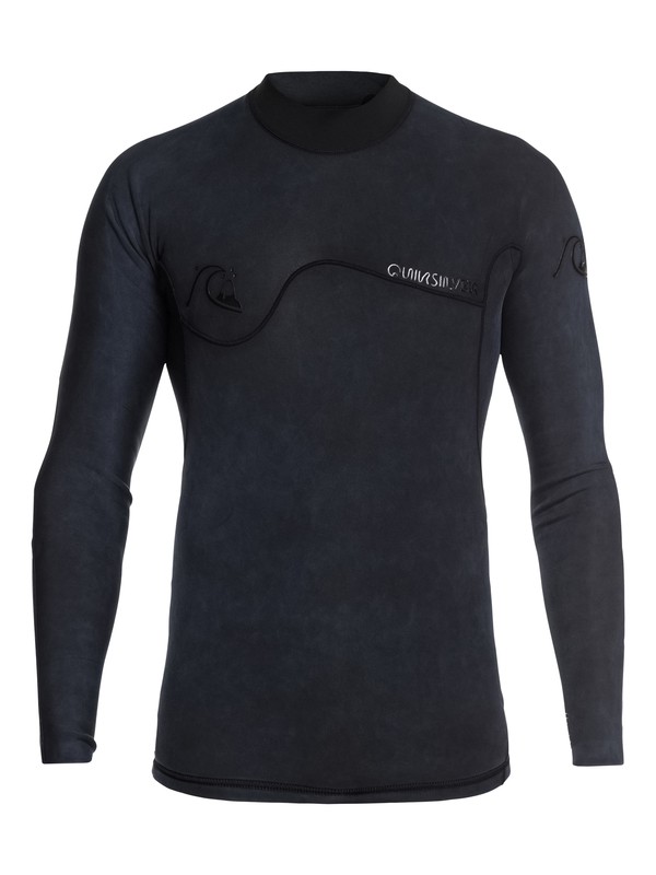 quiksilver, 1.5mm Highline Limited Monochrome Long Sleeve Neoprene Surf Top, BLACK (kvj0) 0 1.5mm Highline Limited Monochrome Long Sleeve Neoprene Surf Top Black EQYW803021 Quiksilver
