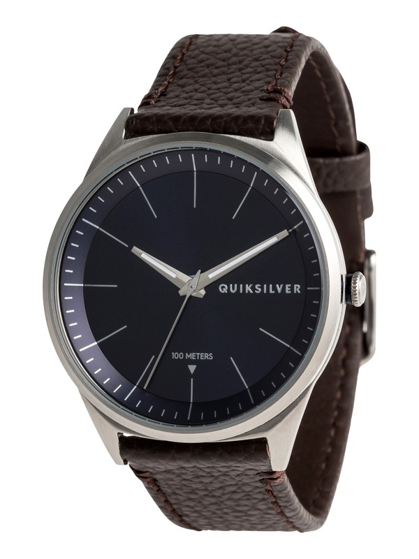 quiksilver, Bienville Leather Analog Watch, NAVY (byj0) 0 Bienville Leather Analog Watch EQYWA03014 Quiksilver
