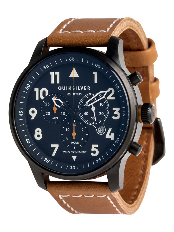 quiksilver, Seafire Leather - Montre analogique pour Homme, BROWN (csq0) 0 Seafire Leather - Montre analogique pour Homme Marron EQYWA03015 Quiksilver