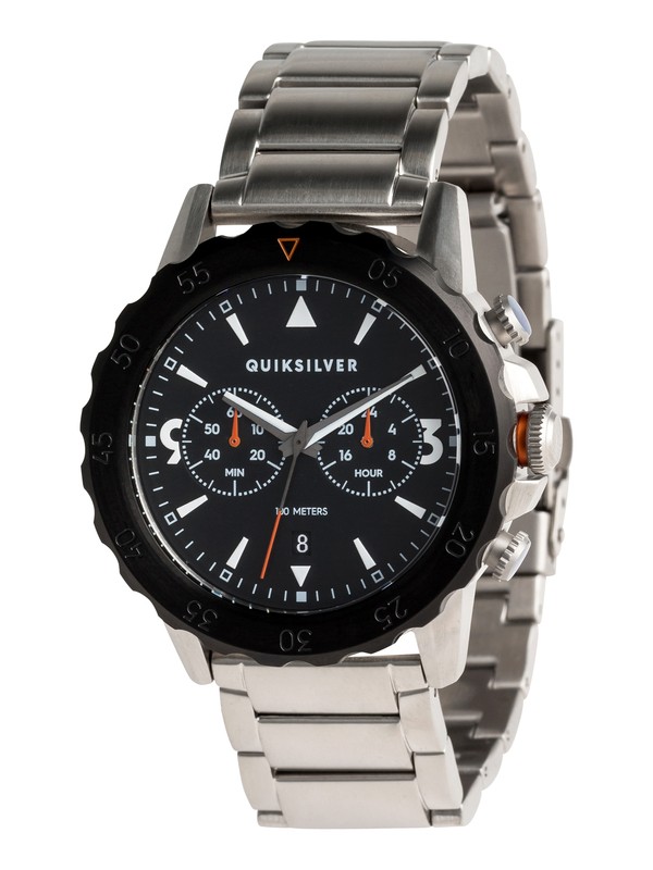 quiksilver, Kombat Chrono Metal - Reloj Analógico para Hombre, SILVER (sja0) 0 Kombat Chrono Metal - Reloj Analógico para Hombre Gris EQYWA03021 Quiksilver