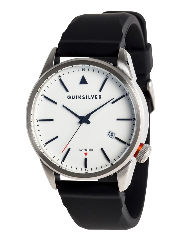quiksilver, The Timebox 42 Silicone - Montre analogique pour Homme, SILVER/ WHITE/ BLACK (xswk) 0 The Timebox 42 Silicone - Montre analogique pour Homme Gris EQYWA03029 Quiksilver