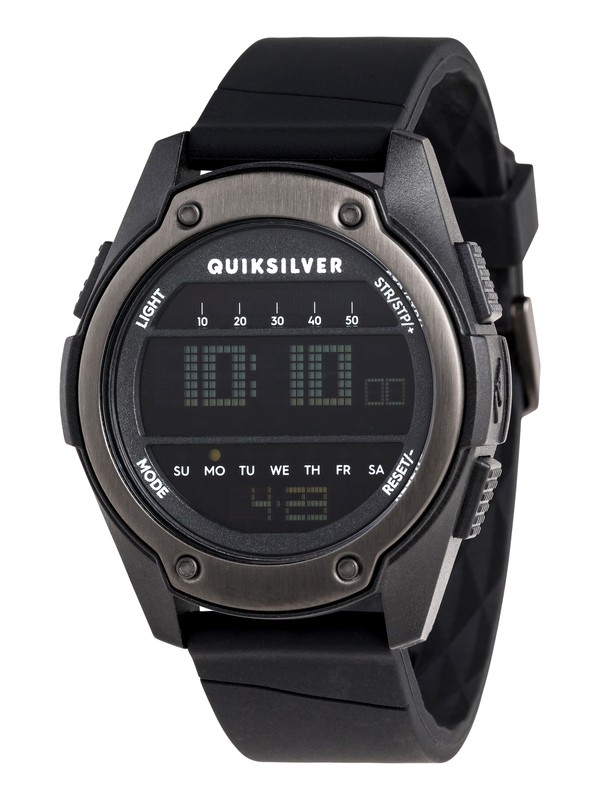 quiksilver, Stringer Digital Watch, BLACK/BLACK/BLACK (xkkk) 0 Stringer Digital Watch Black EQYWD03004 Quiksilver