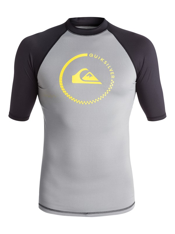 quiksilver, Lock Up - Camiseta de surf de mangas cortas, STEEPLE GRAY/BLACK (xssk) 0 Lock Up - Camiseta de surf de mangas cortas EQYWR03011 Quiksilver