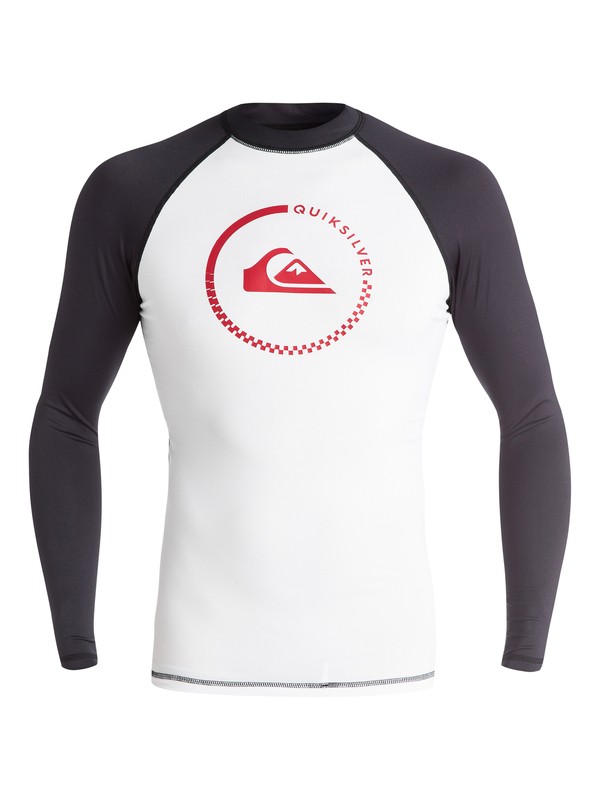 quiksilver, Lock Up - Surf tee, WHITE / BLACK (xwwk) 0 Lock Up - Surf tee Blanc EQYWR03012 Quiksilver