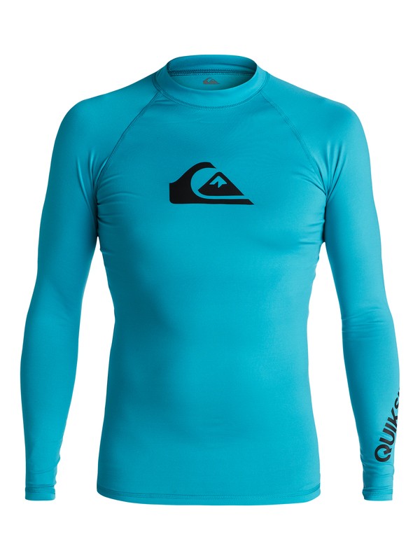 quiksilver, All Time - Lycra manches longues UPF 50 pour Homme, BLUE DANUBE (bms0) 0 All Time - Lycra manches longues UPF 50 pour Homme Bleu EQYWR03034 Quiksilver
