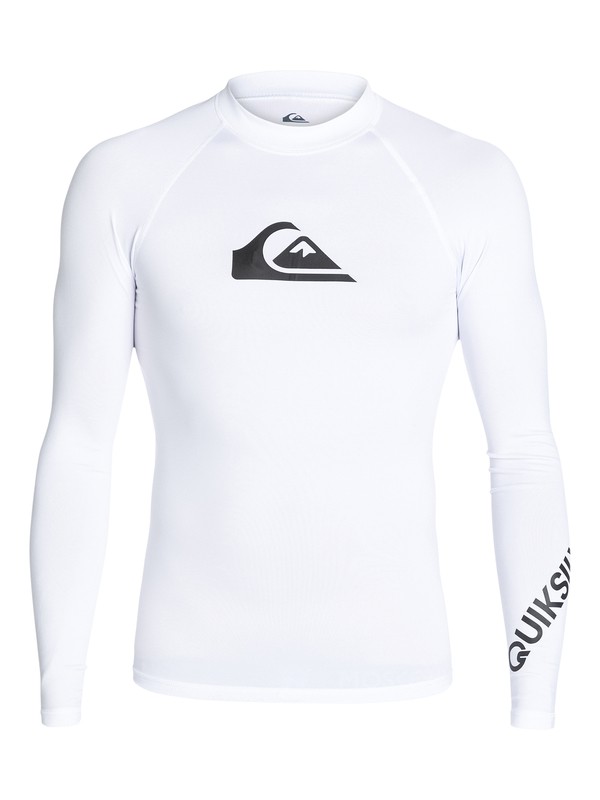 quiksilver, All Time - Licra de surf de maga larga UPF 50 para Hombre, WHITE (wbb0) 0 All Time - Licra de surf de maga larga UPF 50 para Hombre Blanco EQYWR03034 Quiksilver