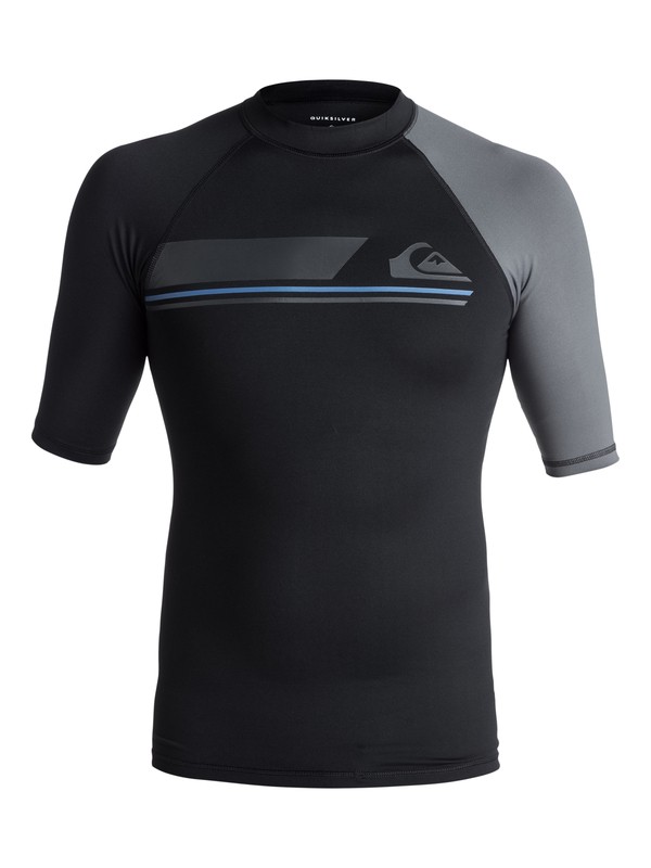 quiksilver, Active - Lycra manches courtes UPF 50 pour Homme, BLACK (kvj0) 0 Active - Lycra manches courtes UPF 50 pour Homme Noir EQYWR03073 Quiksilver