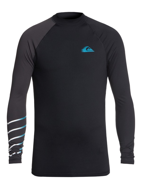 quiksilver, Active Long Sleeve UPF 50 Rash guard, BLACK (kvj0) 0 Active Long Sleeve UPF 50 Rash guard Black EQYWR03113 Quiksilver