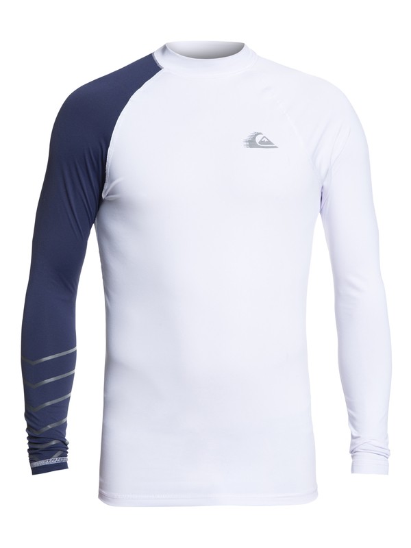 quiksilver, Active Long Sleeve UPF 50 Rash guard, WHITE (wbb0) 0 Active Long Sleeve UPF 50 Rash guard White EQYWR03113 Quiksilver