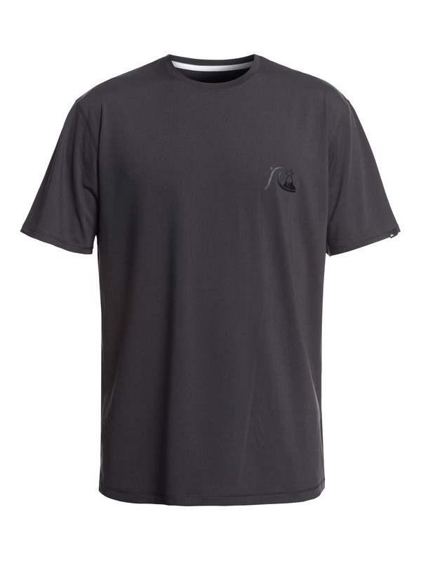 quiksilver, Bubble Logo Short Sleeve UPF 50 Surf Tee, TARMAC (kta0) 0 Bubble Logo Short Sleeve UPF 50 Surf Tee Black EQYWR03151 Quiksilver