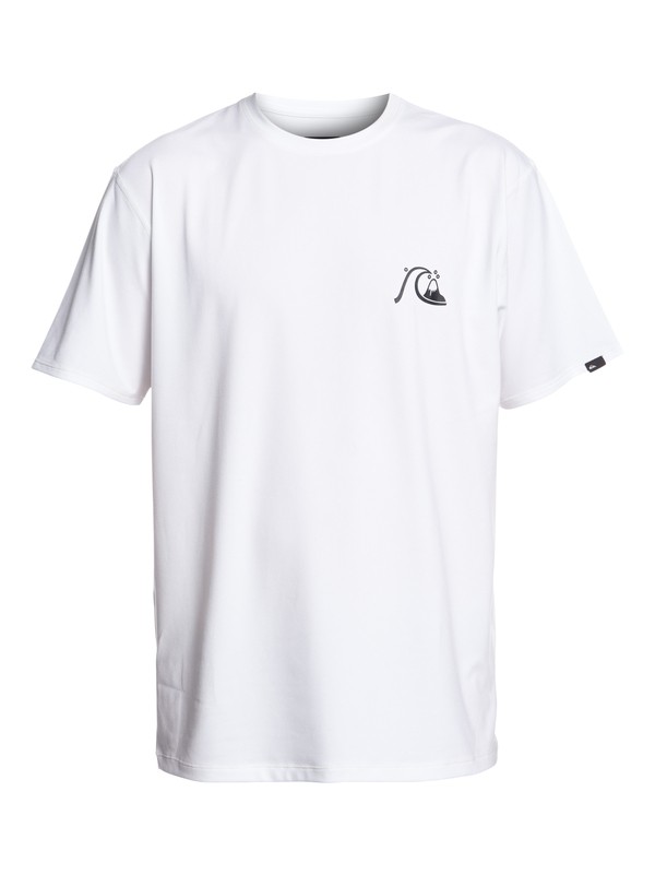 quiksilver, Bubble Logo Short Sleeve UPF 50 Surf Tee, WHITE (wbb0) 0 Bubble Logo Short Sleeve UPF 50 Surf Tee White EQYWR03151 Quiksilver