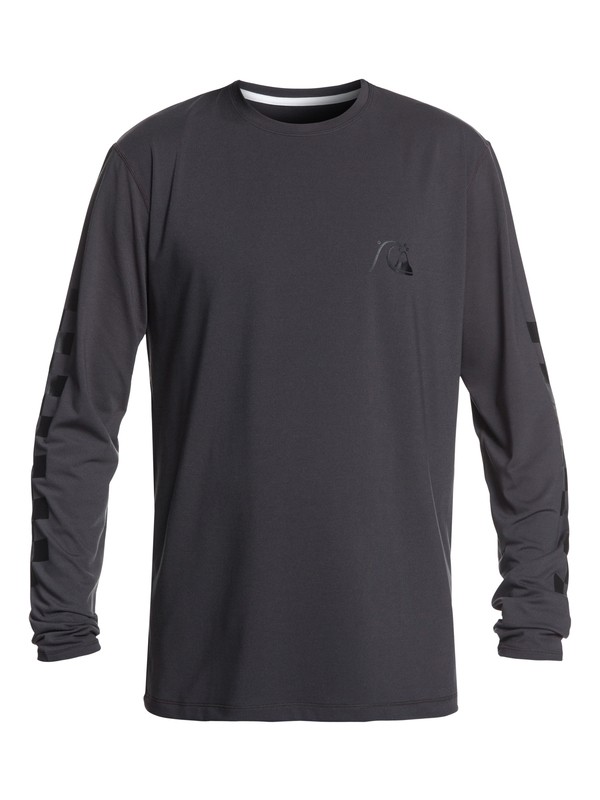 quiksilver, Turbo Long Sleeve UPF 50 Surf Tee, TARMAC (kta0) 0 Turbo Long Sleeve UPF 50 Surf Tee Black EQYWR03152 Quiksilver