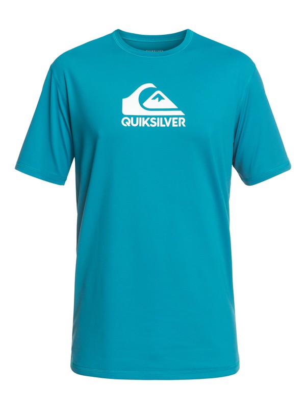 quiksilver, Solid Streak Short Sleeve UPF 50 Surf Tee, SOUTHERN OCEAN (bpb0) 0 Solid Streak Short Sleeve UPF 50 Surf Tee Blue EQYWR03159 Quiksilver
