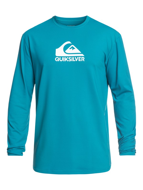 quiksilver, Solid Streak Long Sleeve UPF 50 Surf Tee, SOUTHERN OCEAN (bpb0) 0 Solid Streak Long Sleeve UPF 50 Surf Tee Blue EQYWR03160 Quiksilver