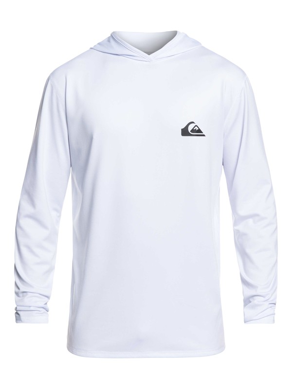 quiksilver, Dredge Long Sleeve UPF 50 Hooded Surf Tee, WHITE (wbb0) 0 Dredge Long Sleeve UPF 50 Hooded Surf Tee White EQYWR03167 Quiksilver