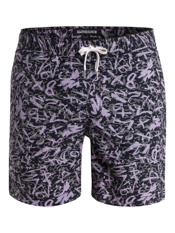 quiksilver, Shorts Ghetto Boogie Elastic, GHETTO BOOGY ANTHRACITE (kvj7) 0 Shorts Ghetto Boogie Elastic EQYWS03114 Quiksilver