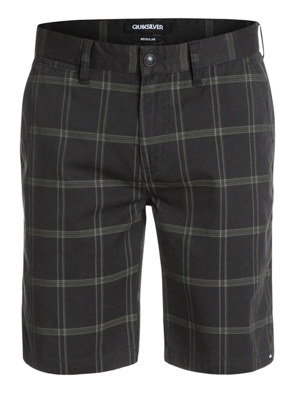 quiksilver, Union Surplus Printed Chino Shorts, UNION SURPLUS PLAID TARMAC (kta1) 0 Union Surplus Printed Chino Shorts EQYWS03146 Quiksilver