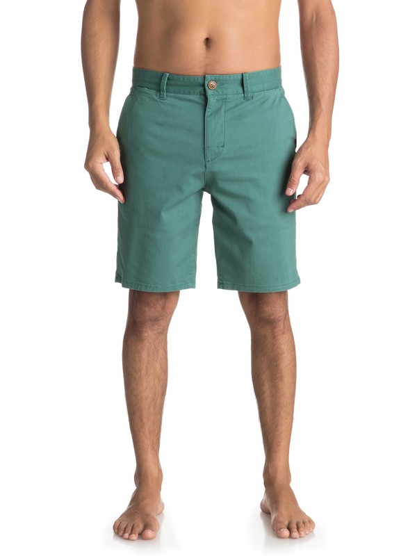 quiksilver, Krandy St - Chino Shorts for Men, MALLARD GREEN (gqn0) 0 Krandy St - Chino Shorts for Men Green EQYWS03324 Quiksilver