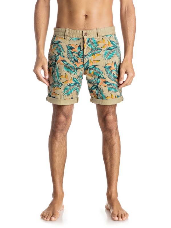 quiksilver, Paradise Point - Short en sergé, BIRCH (wdw0) 0 Paradise Point - Short en sergé Blanc EQYWS03327 Quiksilver