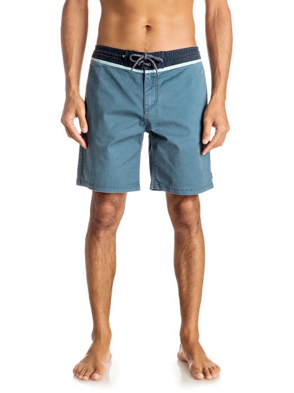 quiksilver, Street Vee 18" - Street Trunks, NAVY BLAZER (byj0) 0 Street Vee 18" - Street Trunks Blue EQYWS03401 Quiksilver