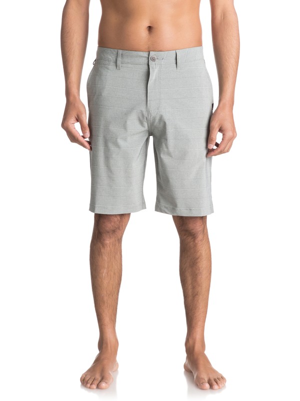quiksilver, Union Stripe Amphibian 21" Amphibian Shorts, SLEET (szp0) 0 Union Stripe Amphibian 21" Amphibian Shorts Grey EQYWS03437 Quiksilver