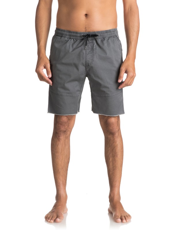 quiksilver, Men's Foxoy Straight Tapered Shorts, IRON GATE (kzm0) 0 Men's Foxoy Straight Tapered Shorts Black EQYWS03461 Quiksilver