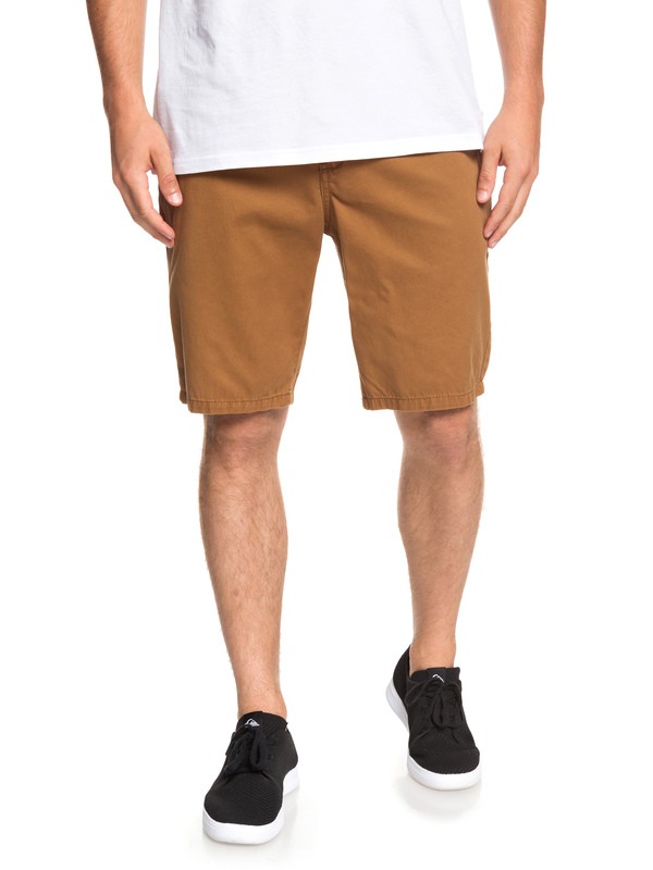 quiksilver, Everyday - Short Chino para Hombre, RUBBER (cpp0) 0 Everyday - Short Chino para Hombre Marron EQYWS03468 Quiksilver
