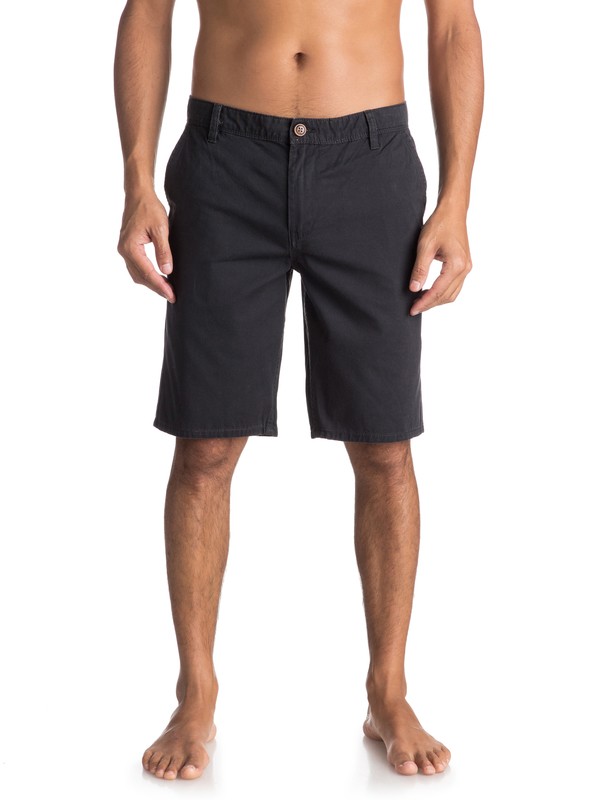 quiksilver, Everyday - Short chino pour Homme, TARMAC (kta0) 0 Everyday - Short chino pour Homme Noir EQYWS03468 Quiksilver