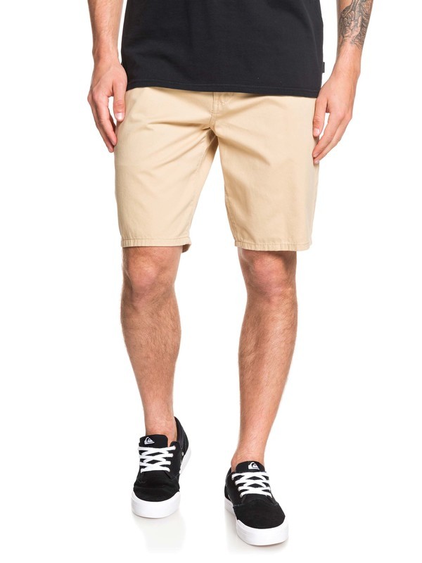 quiksilver, Everyday - Short Chino para Hombre, WARM SAND (tgs0) 0 Everyday - Short Chino para Hombre Beige EQYWS03468 Quiksilver