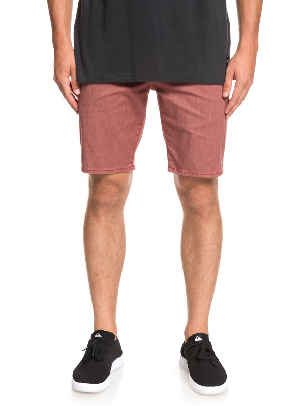 quiksilver, New Union Stretch - Chino Shorts, BRICK RED HEATHER (rqnh) 0 New Union Stretch - Chino Shorts Red EQYWS03469 Quiksilver
